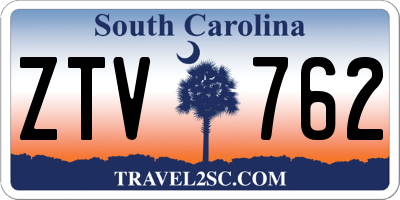 SC license plate ZTV762