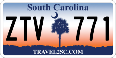SC license plate ZTV771