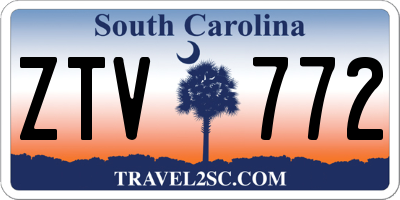 SC license plate ZTV772
