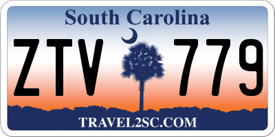 SC license plate ZTV779