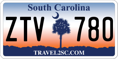 SC license plate ZTV780