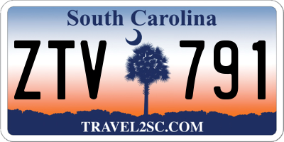 SC license plate ZTV791