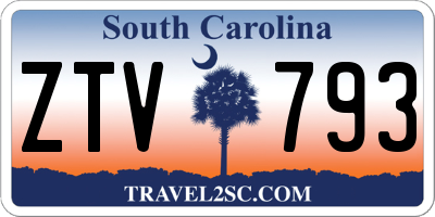 SC license plate ZTV793