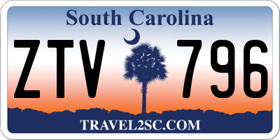 SC license plate ZTV796