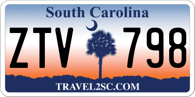SC license plate ZTV798