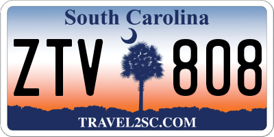 SC license plate ZTV808