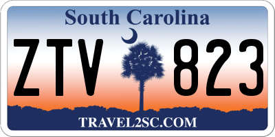 SC license plate ZTV823