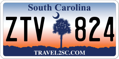 SC license plate ZTV824