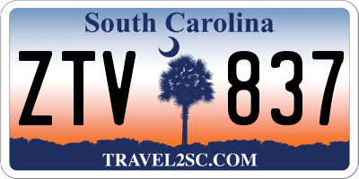 SC license plate ZTV837