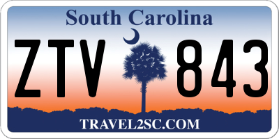 SC license plate ZTV843