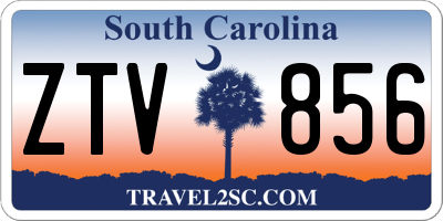 SC license plate ZTV856
