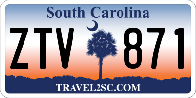 SC license plate ZTV871