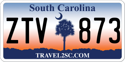 SC license plate ZTV873