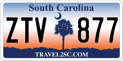 SC license plate ZTV877