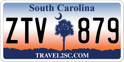 SC license plate ZTV879
