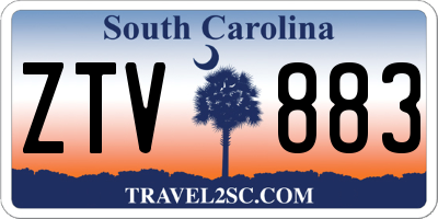 SC license plate ZTV883