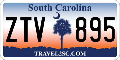SC license plate ZTV895