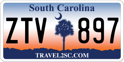 SC license plate ZTV897