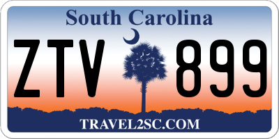 SC license plate ZTV899