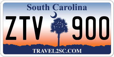 SC license plate ZTV900