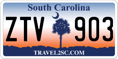 SC license plate ZTV903