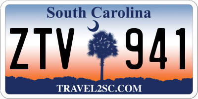 SC license plate ZTV941