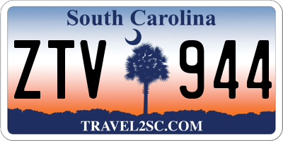SC license plate ZTV944