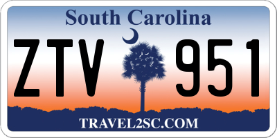 SC license plate ZTV951