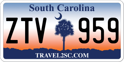 SC license plate ZTV959