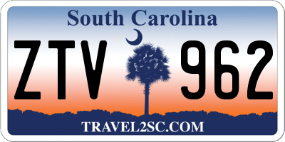 SC license plate ZTV962