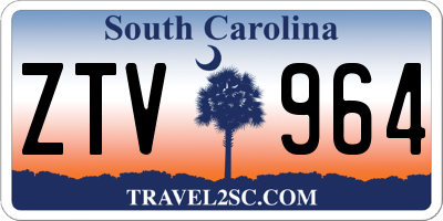 SC license plate ZTV964