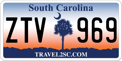 SC license plate ZTV969
