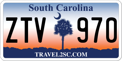 SC license plate ZTV970