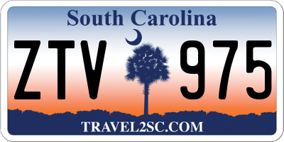 SC license plate ZTV975