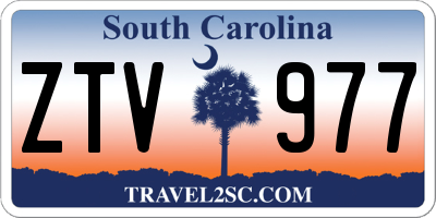 SC license plate ZTV977