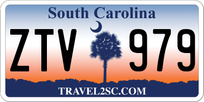 SC license plate ZTV979