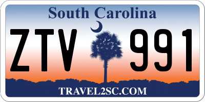 SC license plate ZTV991
