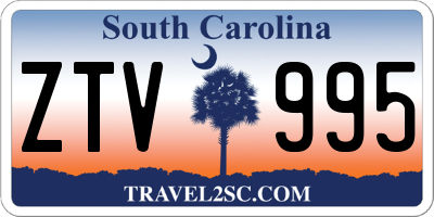 SC license plate ZTV995