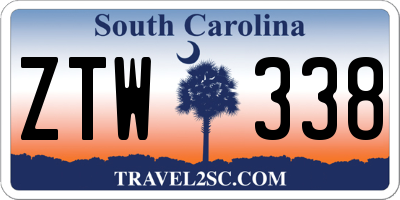 SC license plate ZTW338
