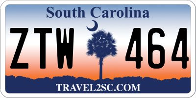 SC license plate ZTW464