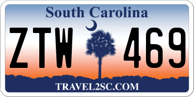 SC license plate ZTW469