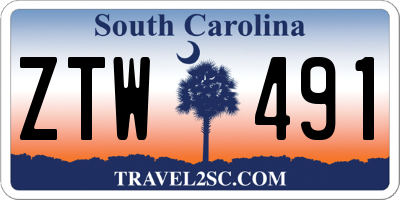 SC license plate ZTW491