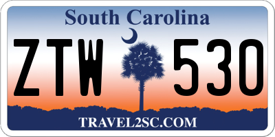 SC license plate ZTW530