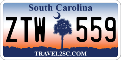 SC license plate ZTW559