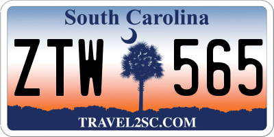 SC license plate ZTW565