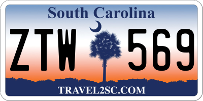 SC license plate ZTW569