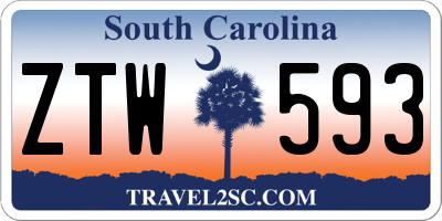 SC license plate ZTW593