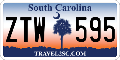 SC license plate ZTW595