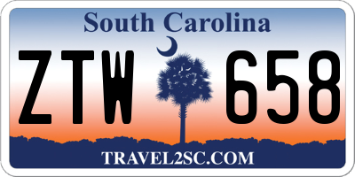 SC license plate ZTW658