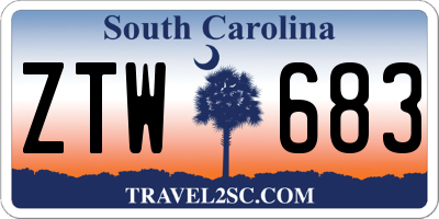 SC license plate ZTW683